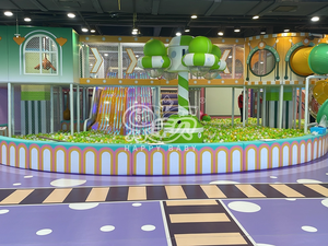 Design personalizzato di buona qualità tema oceano <span class=keywords><strong>divertimento</strong></span> rotondo grande morbido gioco palla Pit Ball Pool con scivolo - Product Image 5