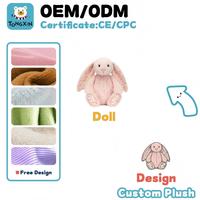 Juguetes de Peluche de Conejo de Pascua con Orejas Largas, Personalizados con Logotipo, Lindos y Suaves, para Niños, Regalo, Muñecos de Peluche, CPC OEM, Venta al Por Mayor