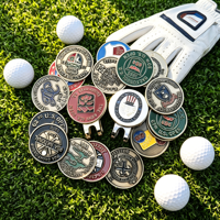 Estuche Expositor Eléctrico Surtido de Marcadores de Pelotas de Golf para Mujer con Clip para Gorra, Lector de Color Verde, Personalizable, Venta al por Mayor