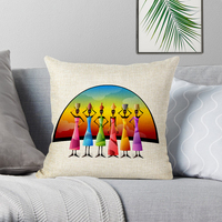 Motif Africain Décoratif Tribus Ethniques Art Décoration Maison Dernier Design Housse de Coussin