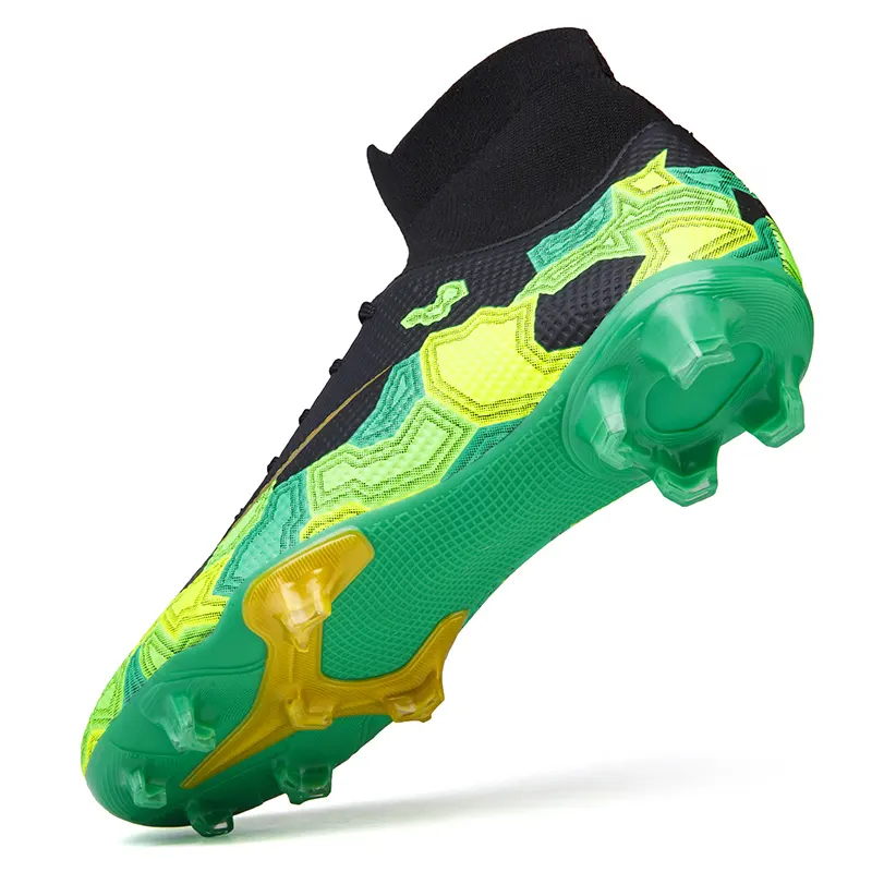 OEM Superfly Football Boots Men Sports Cleats Soccer Shoes AG Kids Trainers Sneakers High Top Sock Athletic foot ball Shoes Man