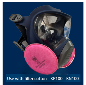 Masque à gaz multifonctionnel en silicone pour le visage entier, respirateur industriel pour pulvérisation, anti-gaz, anti-fumée chimique, respirateur intégral - Product Image 3