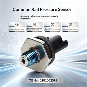 0281002592 <span class=keywords><strong>Sensore</strong></span> di <span class=keywords><strong>Pressione</strong></span> del Rail ad <span class=keywords><strong>Alta</strong></span> <span class=keywords><strong>Pressione</strong></span> Compatibile con Motori Diesel Peugeot, Citroën, Fiat e 2.0 HDI - Product Image 1