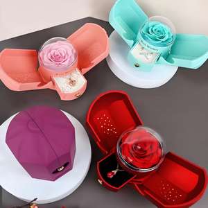 Forever Flower nouveau modèle Double porte ensemble de bijoux <span class=keywords><strong>nid</strong></span> <span class=keywords><strong>d</strong></span>'oiseau unique pour la saint-valentin noël remise des diplômes cadeau de fête des mères - Product Image 1