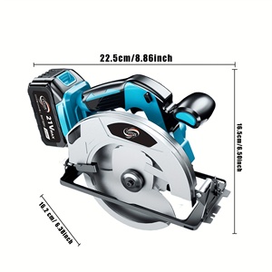 Sega Circolare Brushless da 7 Pollici con Una Batteria e Una Lama, Profondità di Taglio Regolabile fino a 45 Gradi - Product Image 4