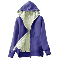 Manteau d'hiver pour femmes imperméable coupe-vent en polaire à capuche à manches longues avec design imprimé personnalisé