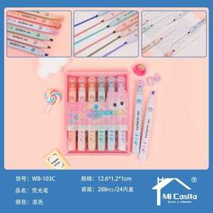 Cat Paw Highlighter 6 Colors Fluorescent For School Office Use - Product Image 3