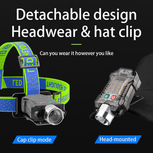 Многофункциональный зажим для фар с регулируемым зумом, датчик ладони, перезаряжаемый светодиодный предупреждающий маяк с магнитом, аварийный фонарь - Product Image 6