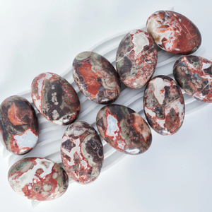 Pierre de palmier en agate argentée, Cristaux de richesse, Agate argentée naturelle, Cristal naturel, À choisir - Product Image 1