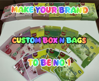 Nouvelles pochettes Mylar verticales de 3,5 g, biodégradables et durables, pour bonbons, snacks, lait, aliments en conserve, avec logo personnalisable