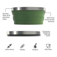 Top vente de qualité alimentaire pliable voyage bol d'eau pour animaux de compagnie pliable Silicone chien bol d'alimentation pour Camping en plein air randonnée