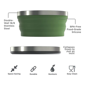 En çok satan gıda sınıfı katlanabilir seyahat Pet açık kamp yürüyüş için su kasesi katlanabilir silikon köpek maması kasesi - Product Image 5