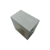 Boîte à gâteau en carton autoportante de haute qualité pour mariage, avec revêtement UV, dorure à chaud, lamination mate recyclée, finition caméra