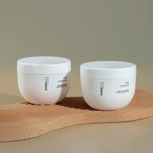 50g chất lượng tốt và giá cả của nhựa rỗng PP PE cơ thể 15g 30g 100g trắng kem Jar mỹ phẩm container cho các loại kem các loại kem