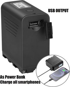 Batterie de remplacement NP-F970 pour Sony NP-F970 NP-F960 NP-F950 NP-F930 NP-F550 NP-F530 NP-F570 et éclairage LED pour caméras Sony Handycam - Product Image 3