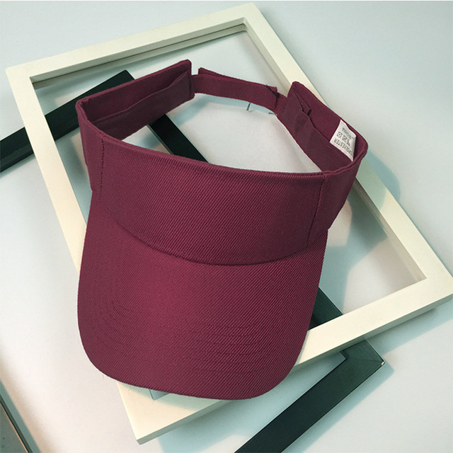 Custom Logo Summer Casual Sun Visor Cap 100% Cotton Unisex Adjustable for Outdoor Sports Travel Running Golf Leisure 3D