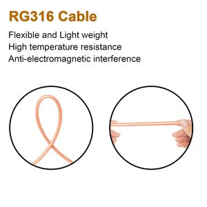 <span class=keywords><strong>Cable</strong></span> SMA macho a BNC macho de 6 pies, <span class=keywords><strong>Cable</strong></span> SMA a BNC <span class=keywords><strong>Cable</strong></span> adaptador RG316 SMA BNC <span class=keywords><strong>para</strong></span> aplicaciones RF/antenas/dispositivos LAN inalámbricos - Product Image 5