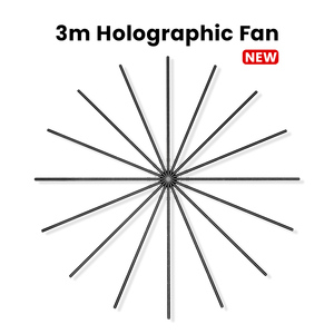 พัดลม LED 3 มิติ ขนาดใหญ่ 300 ซม. สำหรับภายนอกอาคาร กันน้ำ จอแสดงผลโฆษณาโฮโลแกรม K300 พัดลม K300 - Product Image 6