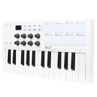 IRIN BT Type-C SMK-25 Portable Mini 25-Key USB Mixing Console Digital Electronic Keyboard Digital Wireless MIDI Pad Controller
