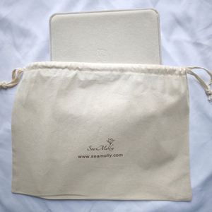 Promotional Drawstring <b>Bag</b> With Logo Cotton Dust Shoe <b>Bag</b> <b>String</b> <b>Bag</b> Drawstring Cotton Packing for Underwear Hair Wig Packing - Product Image 4