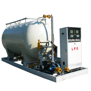 Tanques de almacenamiento de gas <span class=keywords><strong>propano</strong></span> de 2000 litros montados sobre patines con cabezales para la venta, estación de tanque de GLP para camiones de 25000 litros - Product Image 3