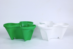 Jardinière verticale multi-niveaux empilable en plastique, pot de fleurs en tour, économiseur d'espace, pour plantes d'intérieur et d'extérieur, herbes et légumes - Product Image 3