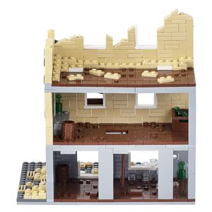 MOC5002 MOOXI Set di Costruzioni Educativo Stile Seconda Guerra Mondiale, Modello di Strada Medievale in Cattive Condizioni, 814 Pezzi - Product Image 5