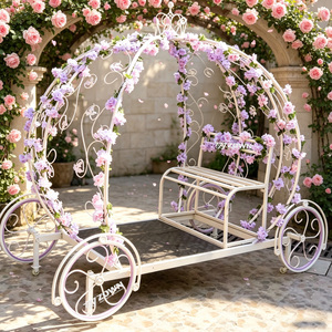 Carruaje de Princesa Cenicienta con Detalles Ornamentados para Decoración de Sitios Turísticos y Escenas Festivas - Product Image 1
