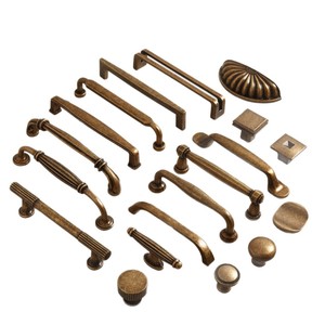 Poignée et bouton de meuble en alliage de zinc, bronze antique, barre de tiroir traditionnelle, durable - Product Image 5