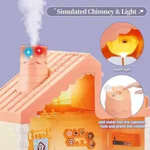 Nuovi arrivi fai da te Cottage finta di giocare a sognare casa edificio gioco Set per bambini case delle bambole giocattoli per ragazze con accessori - Product Image 4