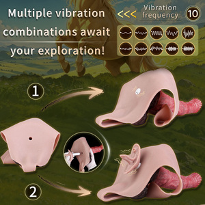 Dildo fantaisie portable style tanga pour femmes et couples, jouet de plaisir interactif, design vibrant, plusieurs options disponibles - Product Image 2