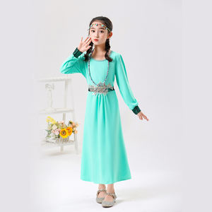 Lujo Nuevo Pretty Children Boys Robe Vestidos largos para niñas Disfraces de rendimiento étnico para niños - Product Image 4
