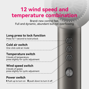 Secador de Pelo FirePhoenix <span class=keywords><strong>M2</strong></span> de Doble Voltaje y Autolimpieza, 100V-240V, 110000 RPM, Filtro Desmontable, Herramienta Profesional para Salón - Product Image 2