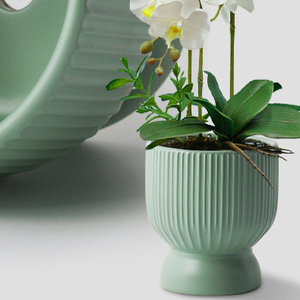 <span class=keywords><strong>Pot</strong></span> de fleur orchidée de style nordique <span class=keywords><strong>Monstera</strong></span> <span class=keywords><strong>Deliciosa</strong></span> <span class=keywords><strong>Pot</strong></span> de plante en céramique avec trou de drainage pour la maison et le jardin pépinière - Product Image 4