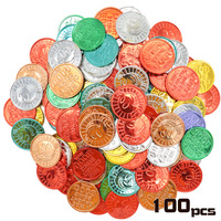 100 buah dikenal sebagai koin bagus, token perilaku kelas insentif hadiah token wajah senyum koin untuk anak-anak