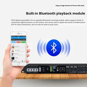 โปรเซสเซอร์เสียงดิจิตอลพรีแอมป์ 5.0 แชนแนล ระดับมืออาชีพ พร้อมระบบประมวลผลเสียงด้วย DSP ควบคุมผ่านซอฟต์แวร์คอมพิวเตอร์/โทรศัพท์ สำหรับงานเวที งานแต่งงาน และคาราโอเกะที่บ้าน - Product Image 3