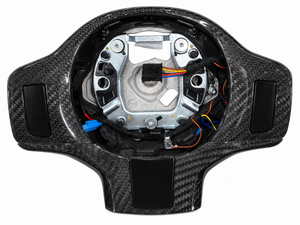 Volant en fibre de carbone avec écran LED, poignée en daim, fond plat, volant de course pour BMW M Sport <span class=keywords><strong>1</strong></span> <span class=keywords><strong>2</strong></span> 3 <span class=keywords><strong>4</strong></span> Series - Product Image 2