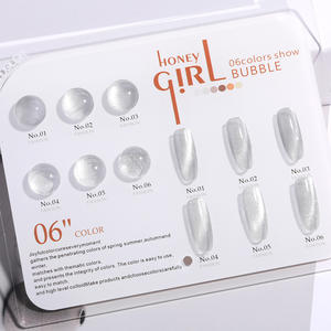 HONEY GIRL Vernis à ongles gel œil de chat 9D de haute qualité Effet holographique réfléchissant Gel UV pour lumière Fonctionnalité 15ml Couleurs assorties - Product Image 3