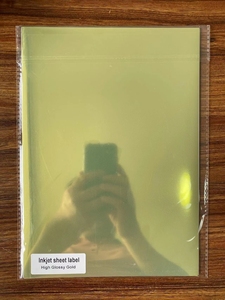 A4 <span class=keywords><strong>Glossy</strong></span> Vàng nhãn phù hợp với máy in phun và Máy in laser - Product Image 6