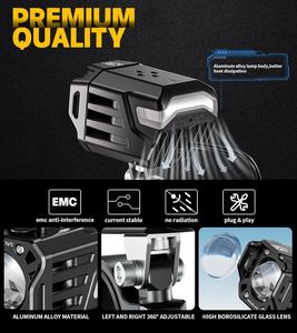 Kewig – phare antibrouillard <span class=keywords><strong>auxiliaire</strong></span> LED pour moto, 6000 Lumens, avec support, faisceau de câbles, étanche IP68, adapté aux motos, vélos, camions - Product Image 5