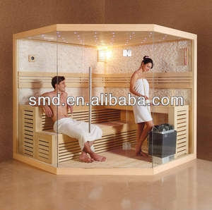 غرفة ساونا تقليدية داخلية عالية الجودة من الخشب مع دش بخار لـ <span class=keywords><strong>4</strong></span>-6 أشخاص - Product Image 2