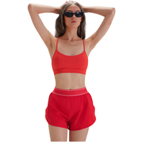 Ensemble de yoga et de course pour femmes 2026 – Personnalisable OEM, ultra doux, extensible dans les 4 sens, anti-humidité, soutien-gorge et short, idéal pour la gym