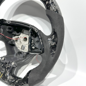 Volante Deportivo de Fibra de Carbono Forjado Personalizado con LED para Chevrolet <span class=keywords><strong>Camaro</strong></span> C7 C8 Corvette, Venta Directa de Fábrica - Product Image 3