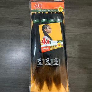 Estensioni per Trecce Pre-Stirate 4X da 38 Pollici, 240g, X/P, per Acconciature Africane - Vendita all'Ingrosso dal Produttore - Product Image 5