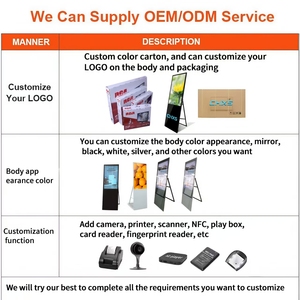 Dọc di động gấp thông minh Điện tử nước Đăng quảng cáo Máy đôi cực tầng LCD màn hình cảm ứng quảng cáo đào - Product Image 5