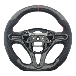 Hot Selling Quality Carbon Fibre Perforated Leather <b>Steering</b> <b>Wheel</b> <b>for</b> Honda Civic 8 Generation Car <b>Steering</b> <b>Wheel</b> - Product Image 1