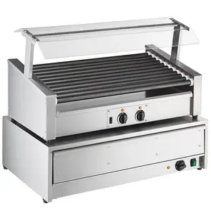 Novo design elétrico salsicha grill hot dog grill hot dog roller grill