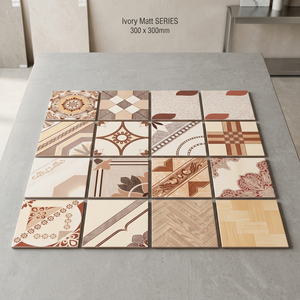 Carreaux de sol en céramique imprimés jet d'encre 30x30cm, finition brillante numérique, design marbre pour salle de bain intérieure - Product Image 3