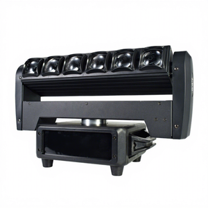 Barre lumineuse LED stroboscopique à double face 6Eyes 40W, tête rotative colorée, faisceau lumineux de scène, contrôle du son, <span class=keywords><strong>DJ</strong></span> automatique - Product Image 1