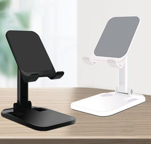 Xinrunjin วัสดุพีวีซีสไตล์เรียบง่ายออกแบบสร้างสรรค์อเนกประสงค์ตั้งโต๊ะโทรศัพท์มือถือพับได้ของขวัญส่งเสริมการขาย - Product Image 3